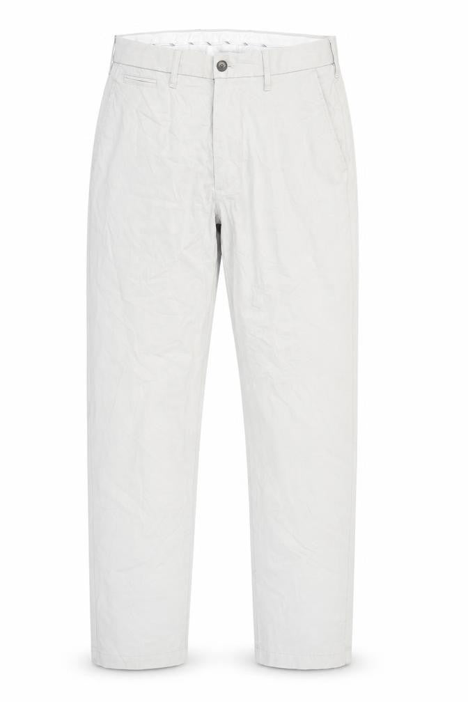 Marks and Spencer Men's Beige Regular Fit Trousers