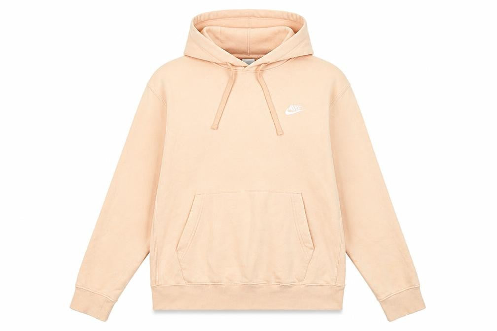 Womens UK M Regular Nike Beige Pullover Hoodie