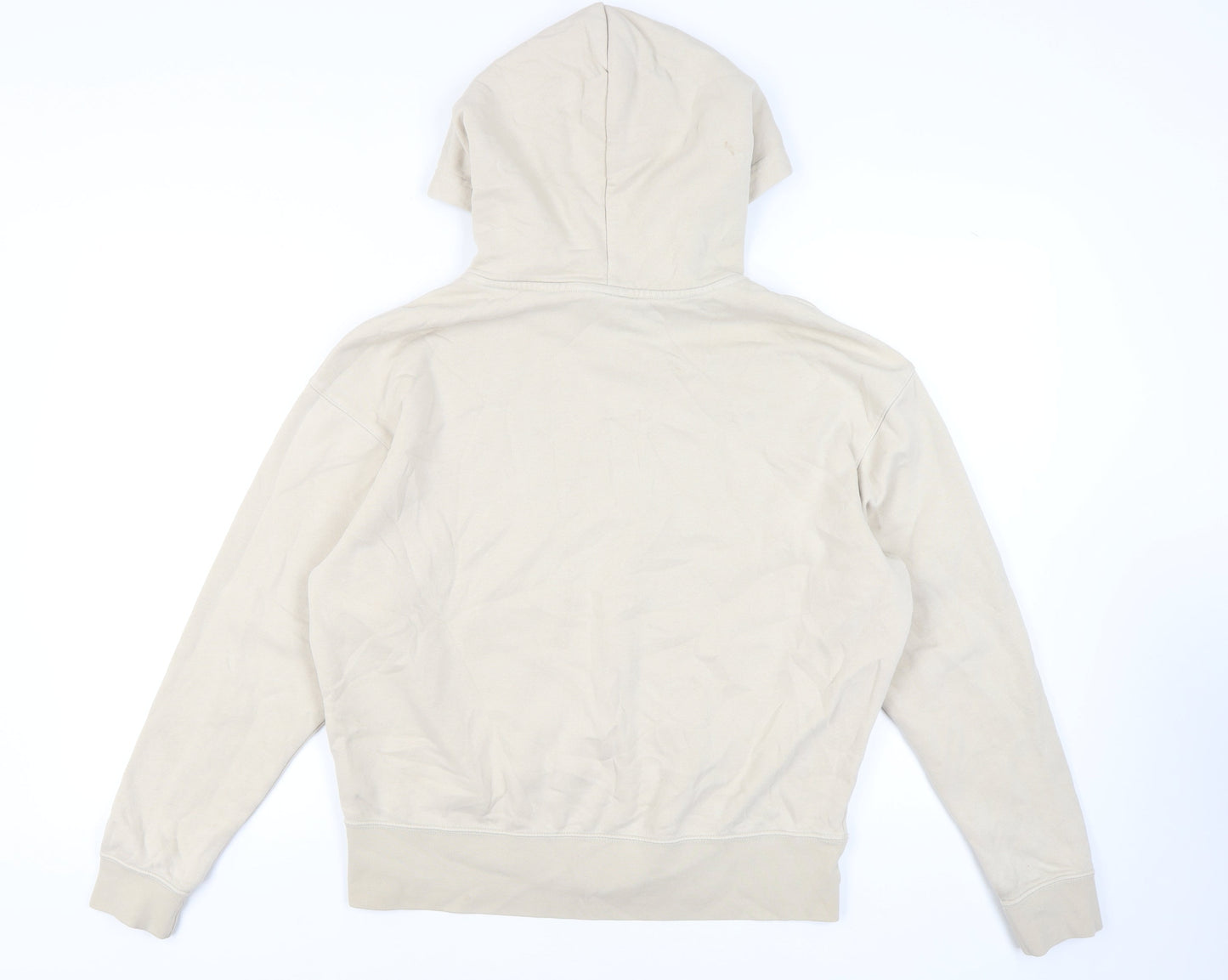 Nike Unisex Beige Hoodie - Small Cotton Blend