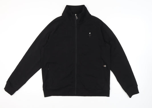 Verver Made Men's Black Full Zip Sweatshirt, Size M