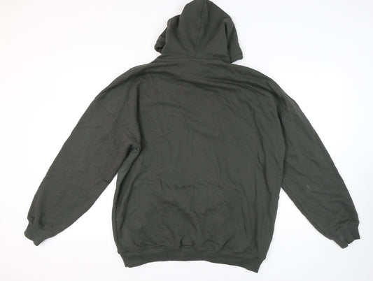 MP Men's Green Hoodie M with Logo and Pockets