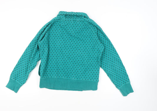 Marks and Spencer Women’s Green Polka Dot Sweatshirt