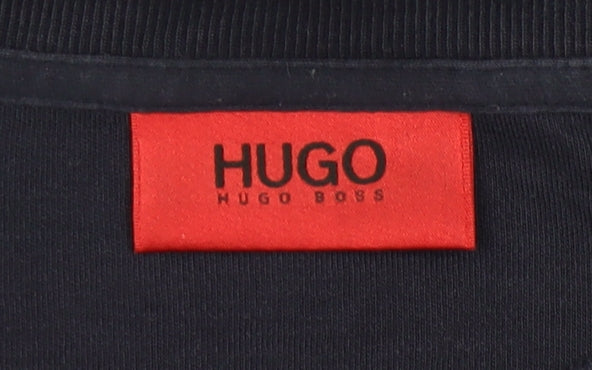 Hugo Boss Men's XL Blue Graphic Pullover Sweatshirt