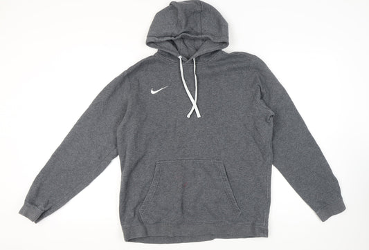 Nike Men's Grey Pullover Hoodie L Hooded