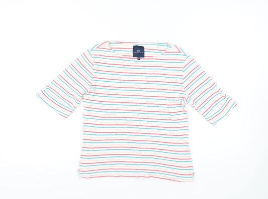 Crew Clothing Women's Multicoloured Striped Top Size 12