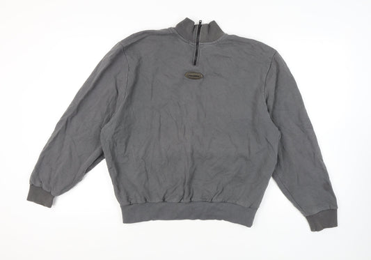 Collusion Men's Grey Full Zip XL Sweatshirt