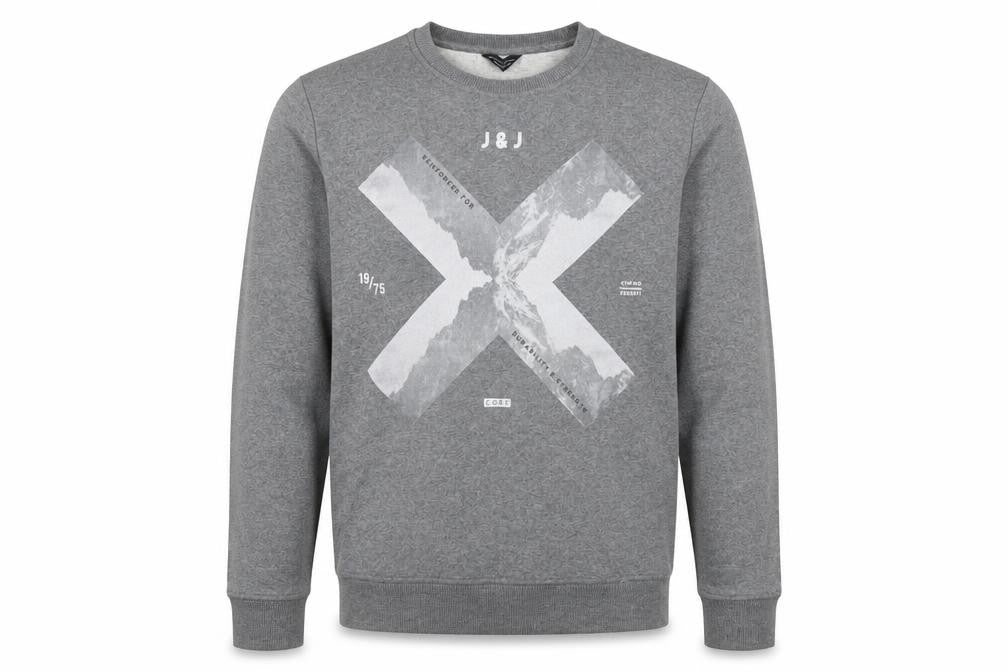 Mens UK M Regular JACK & JONES Grey Pullover Sweatshirt