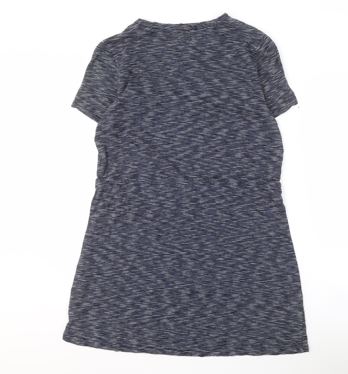 Joules Women's Blue Striped T-Shirt Dress Size 14