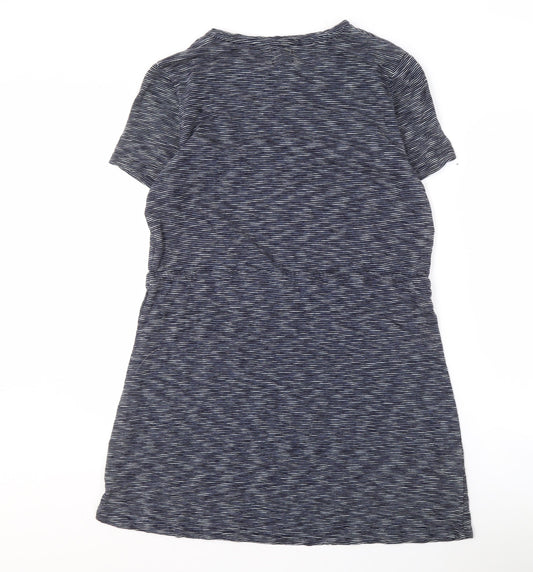 Joules Women's Blue Striped T-Shirt Dress Size 14