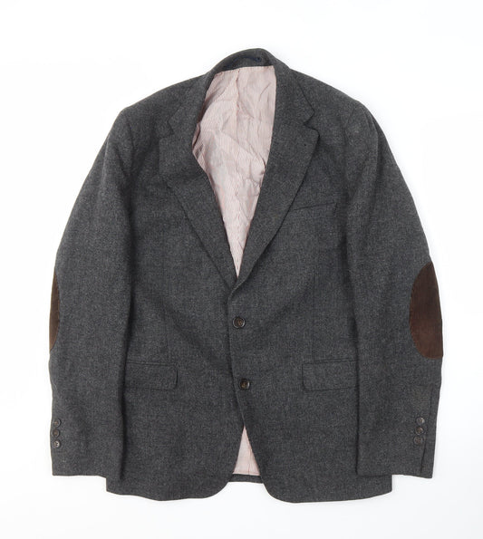 GANT Men's Grey Wool Blazer Jacket Size UK 38