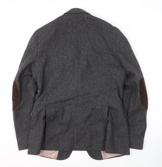 GANT Men's Grey Wool Blazer Jacket Size UK 38