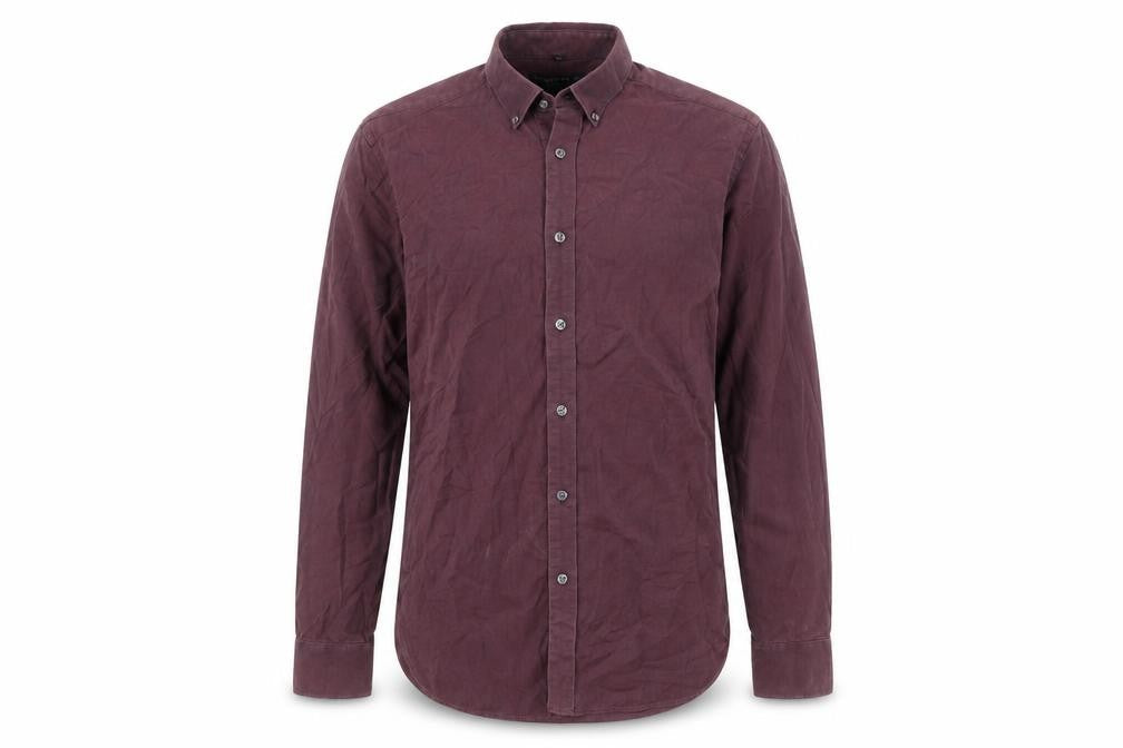 Front view of Hammond & Co Men’s Purple Classic Fit Shirt