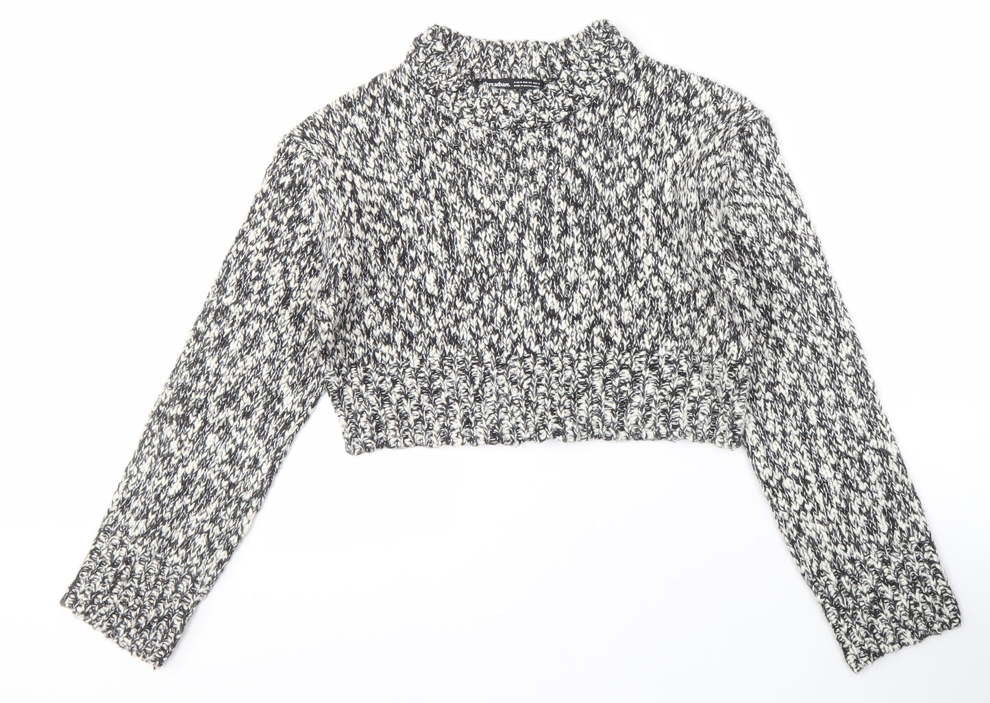 Threadbare Women's Multicoloured Chunky-Knit Jumper Size 10