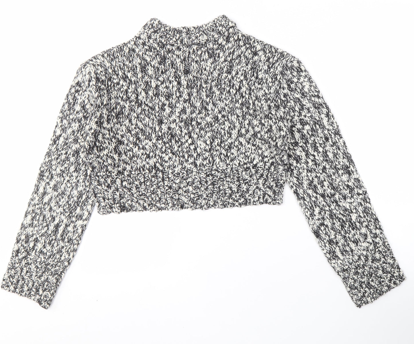 Threadbare Women's Multicoloured Chunky-Knit Jumper Size 10