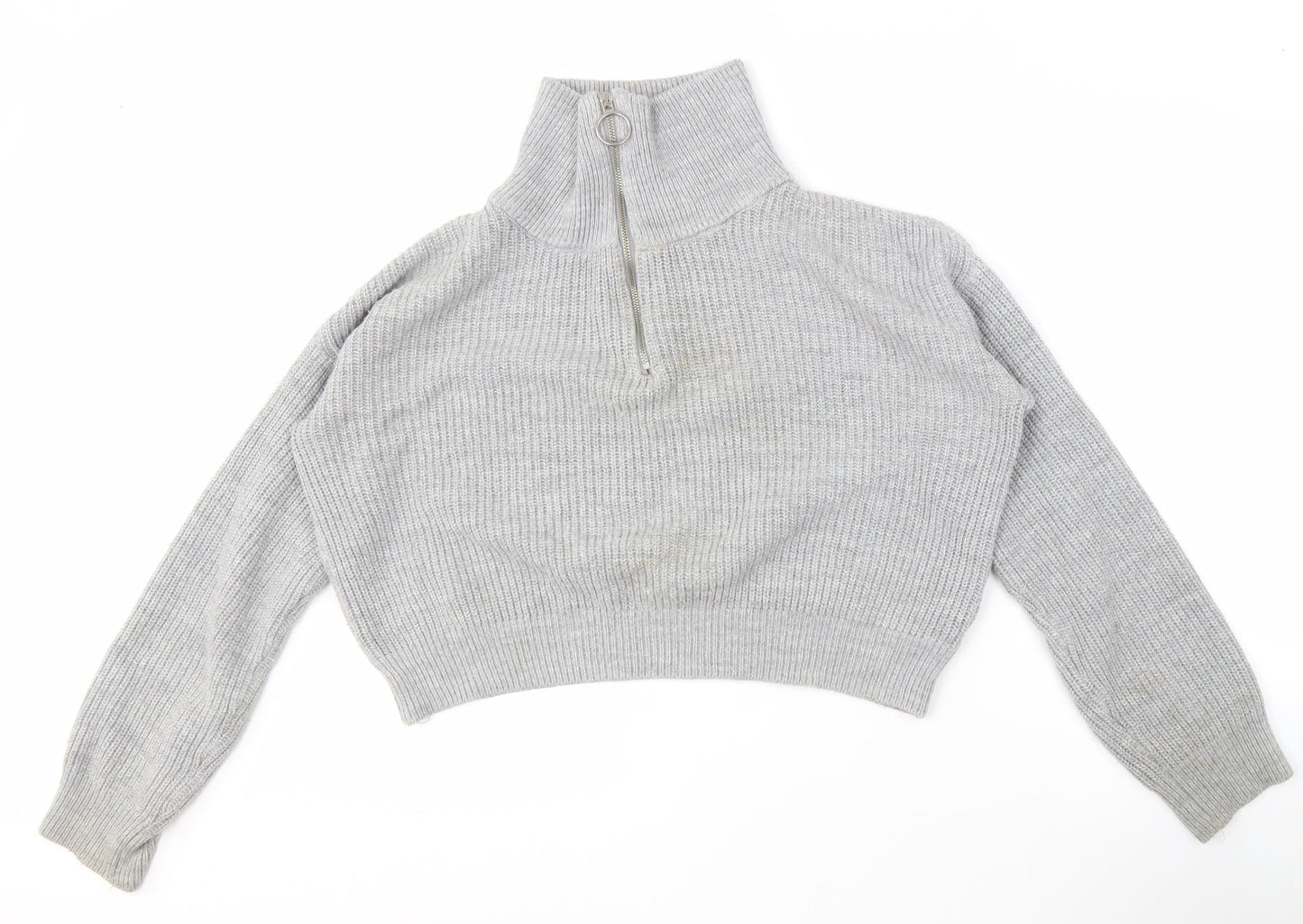 Urban Outfitters Women's Grey Full Zip Jumper M