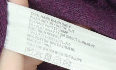 Fat Face Women's Purple Open Front Cardigan Size 16