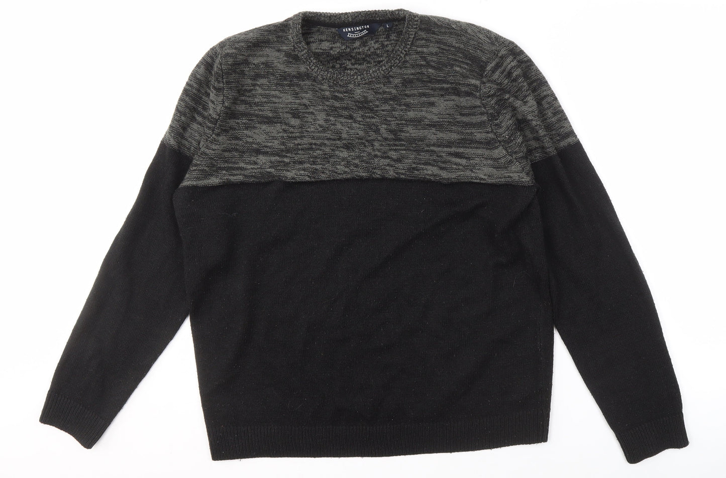 Kensington Eastside Men's Black Pullover Jumper Size L