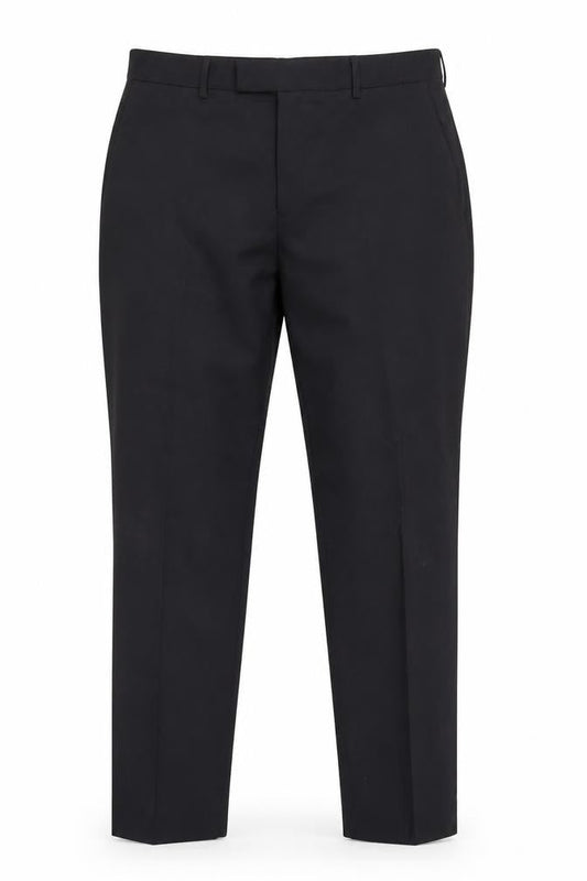 Moss 1851 Men's Black Trousers 40 Waist Wool Blend
