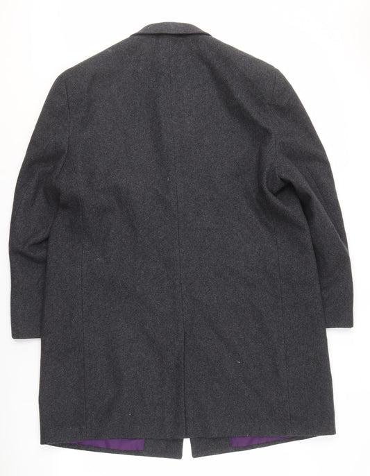 Jeff Banks Men's Grey XL Mid-Length Business Coat