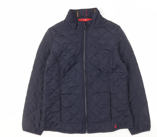 Joules Women's Blue Quilted Jacket Size 12