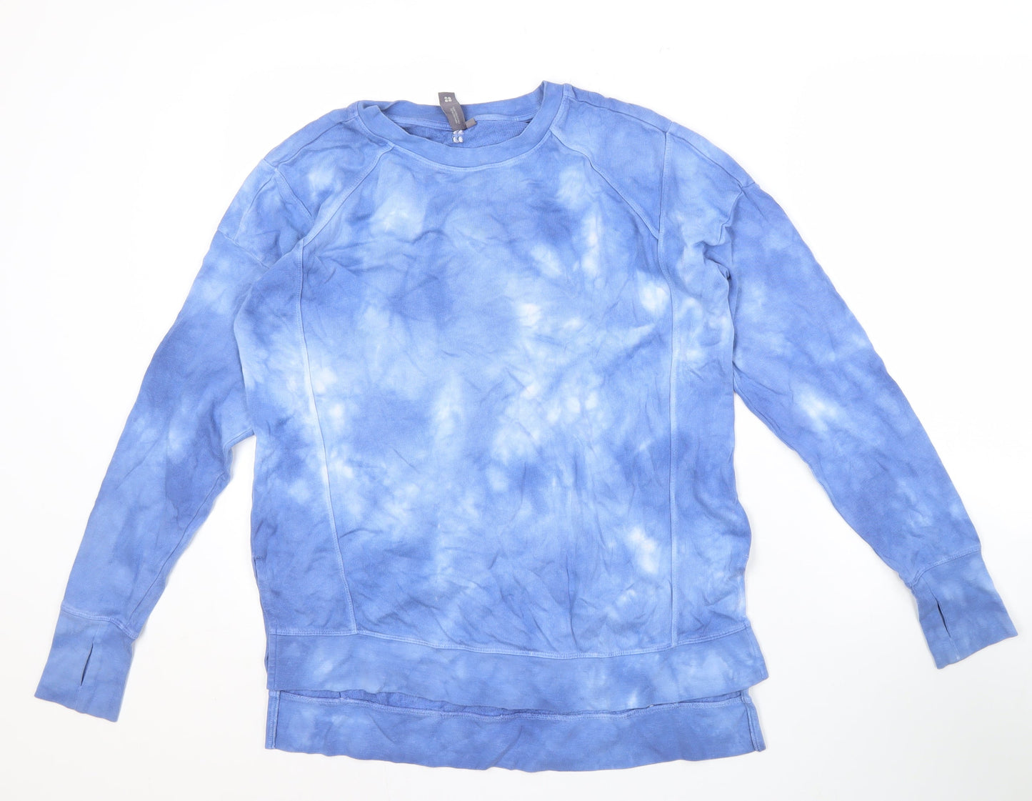 Sweaty Betty Women's Blue XS Tie-Dye Pullover Sweatshirt