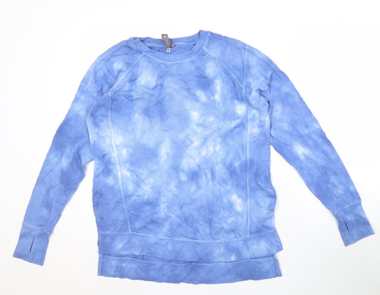 Sweaty Betty Women's Blue XS Tie-Dye Pullover Sweatshirt