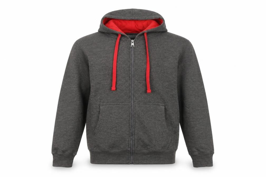 British-Eagle Men's Grey Full Zip Hoodie S