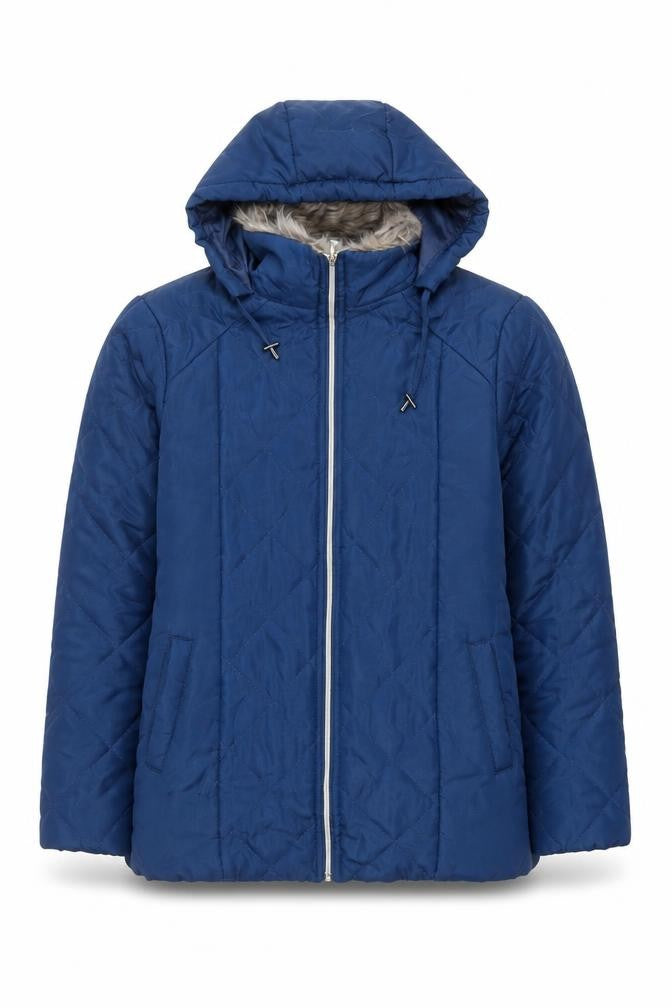 Casual Club Women's Blue Puffer Jacket S