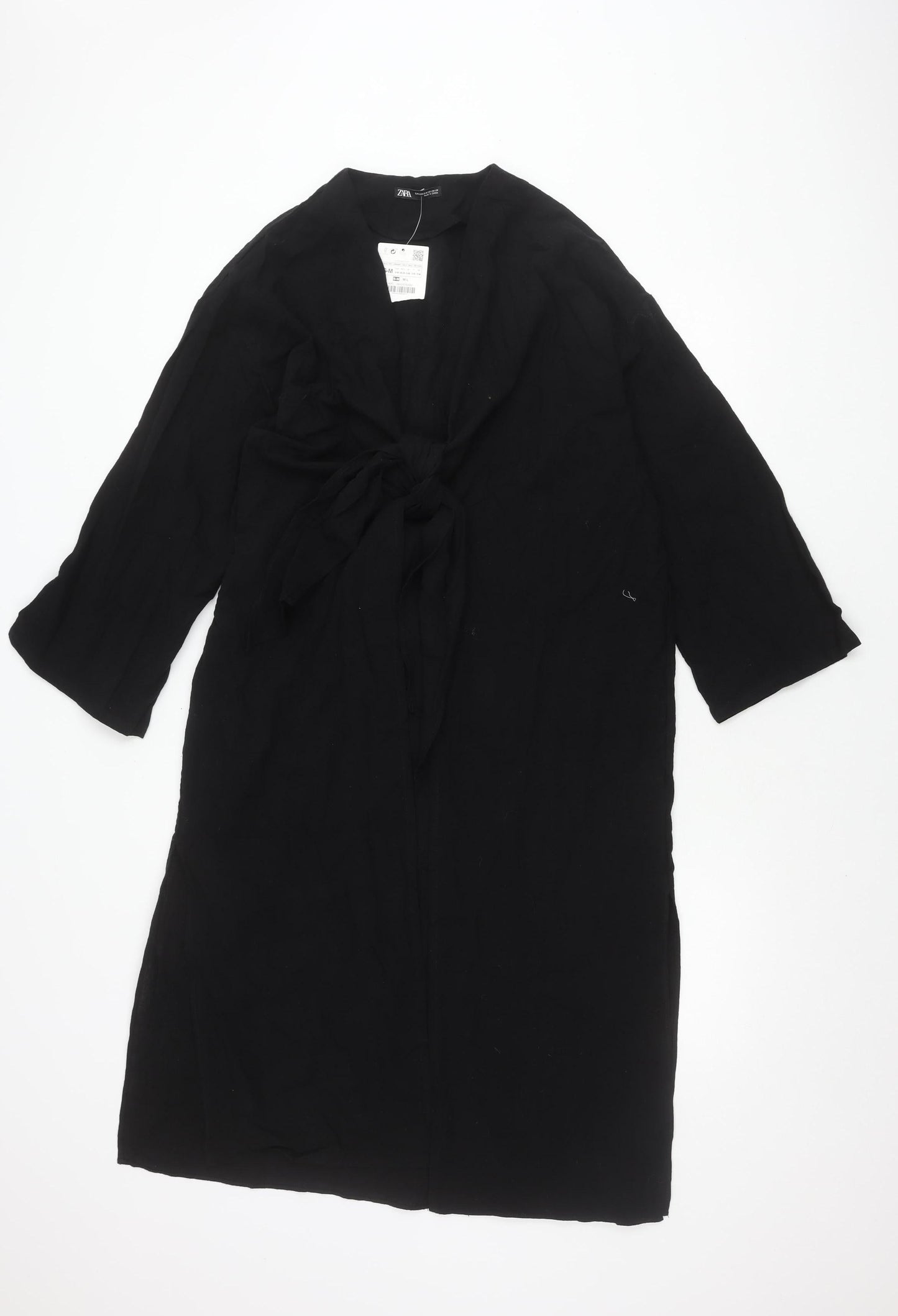 Zara Black 3/4 Sleeve Dress for Women S-M