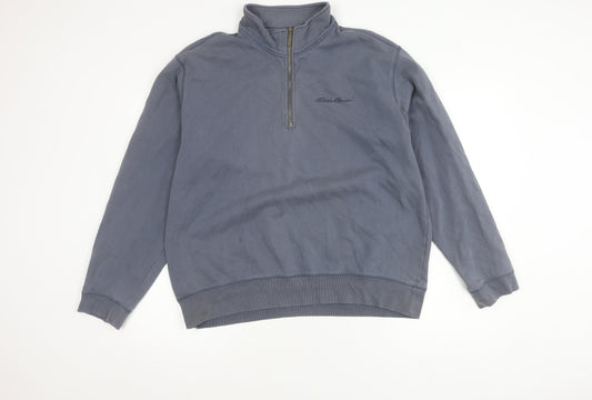 Eddie Bauer Men's Blue Pullover Sweatshirt, Size L