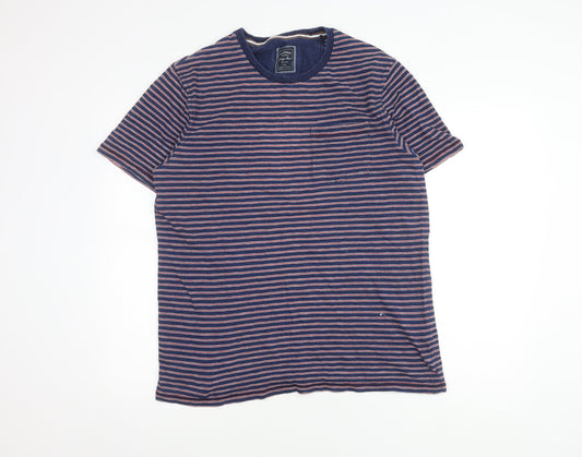 FatFace Blue Striped Men's T-Shirt - L