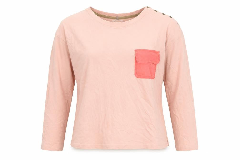 Womens UK Size 12 White Stuff Pink Cotton Blend T-Shirt