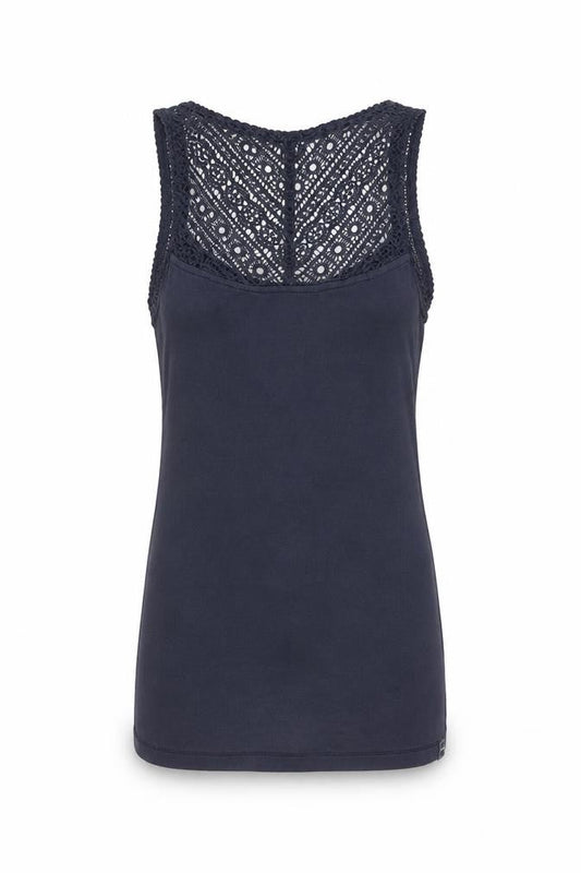 Womens UK Size 8 FatFace Blue Cotton Blend Tank