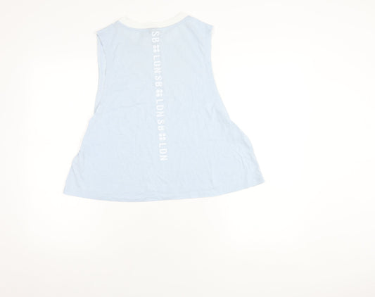 Sweaty Betty Women's Blue Sleeveless Tank Top L