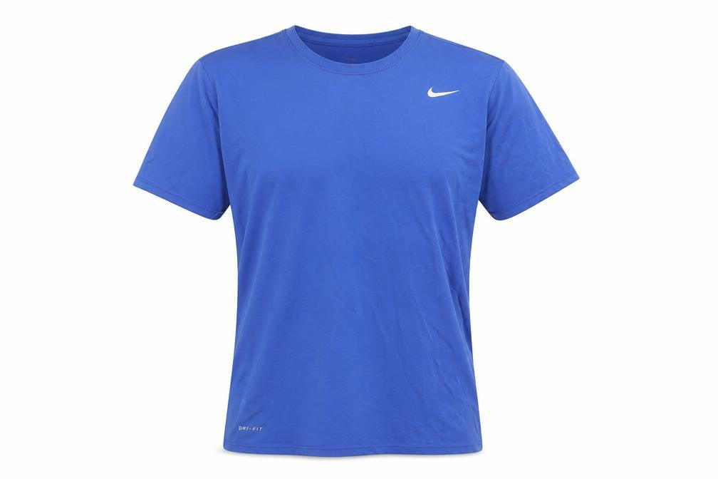 Mens UK Size M Nike Blue  Cotton Blend T-Shirt