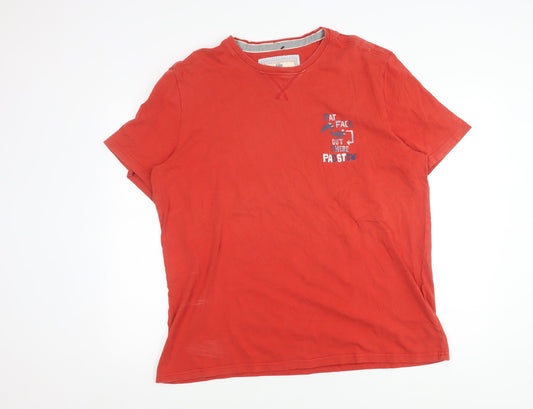 Fat Face Men's Red Large Graphic T-Shirt - Excellent Condition