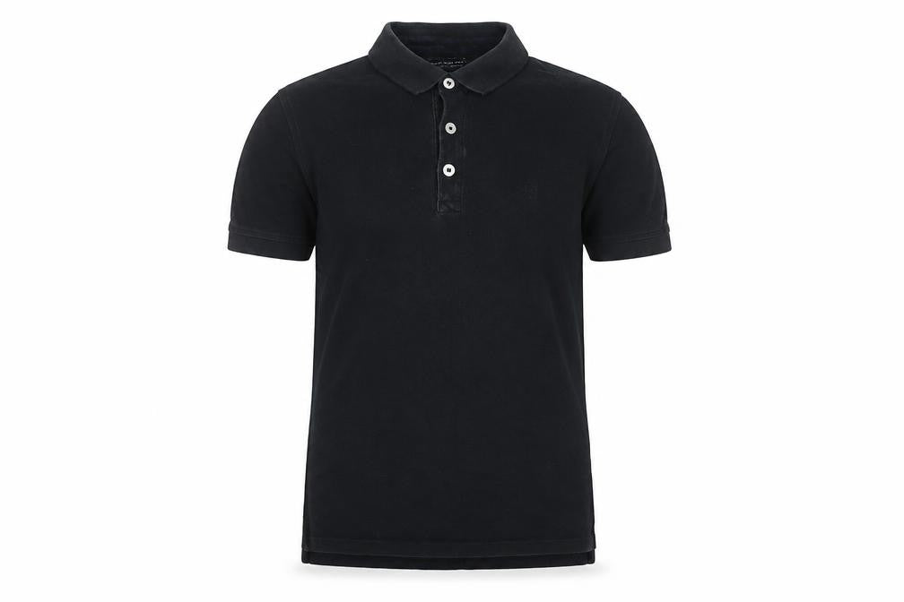 Jack & Jones Men's Black Polo Shirt Medium Cotton