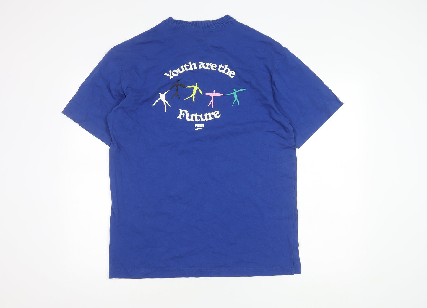 Puma Men's M Blue Graphic T-Shirt