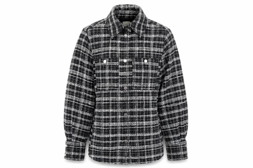 H&M Women's Black Check Jacket XS for Autumn/Winter