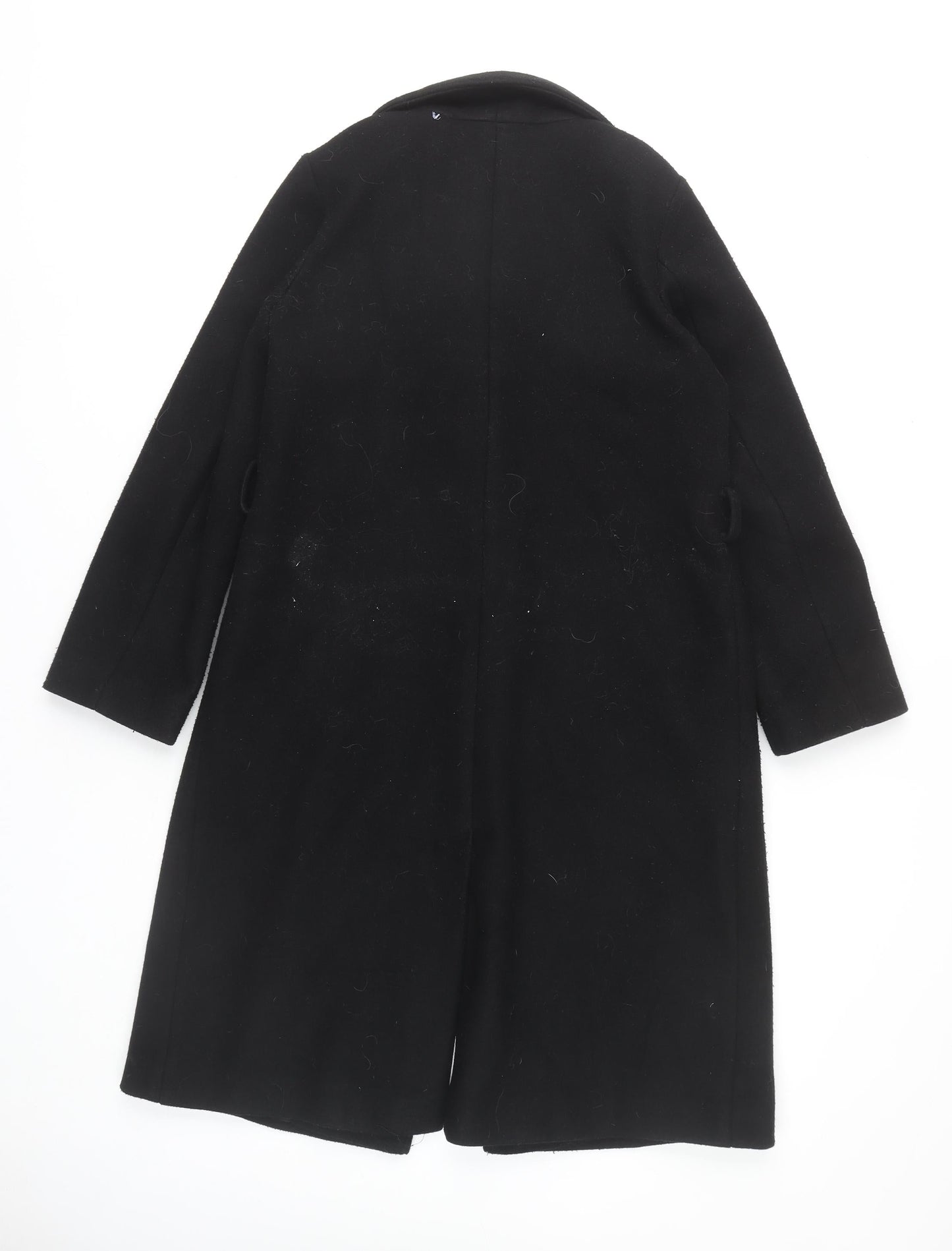 River Island Women's Black Long Coat UK 8, Winter Style