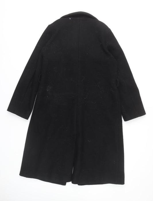 River Island Women's Black Long Coat UK 8, Winter Style
