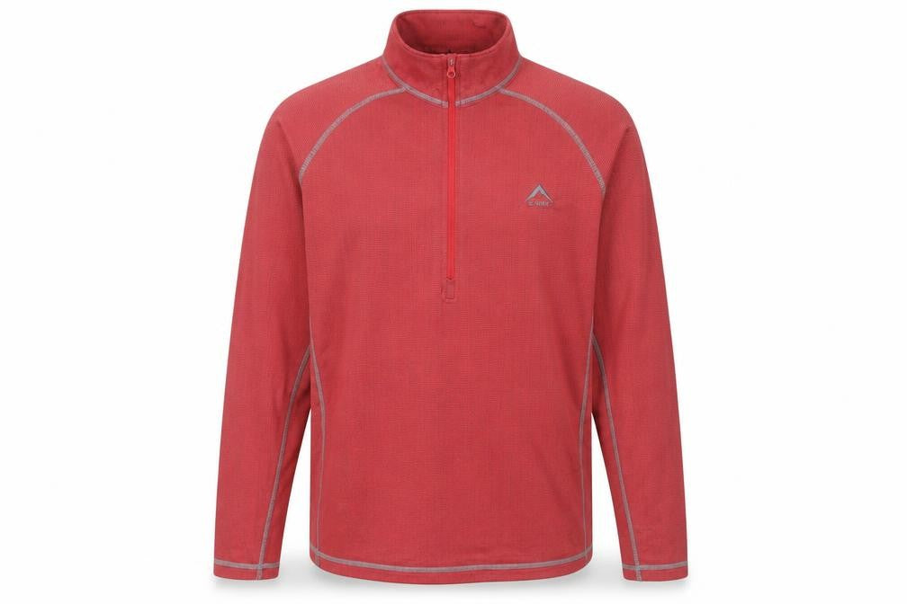 K-WAY Men's Red 1/4 Zip Sweatshirt, Size L