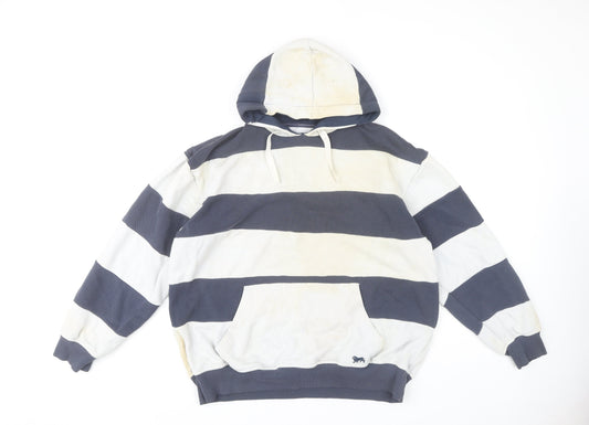 Lonsdale Men's Multicoloured 2XL Striped Hoodie