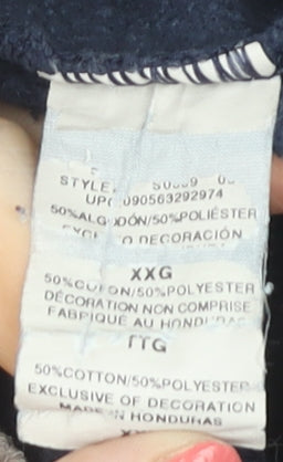 Champion Men's Blue 2XL Pullover Hoodie