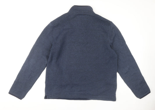 Weird Fish Men's Blue Fleece 1/4 Zip Sweatshirt XL