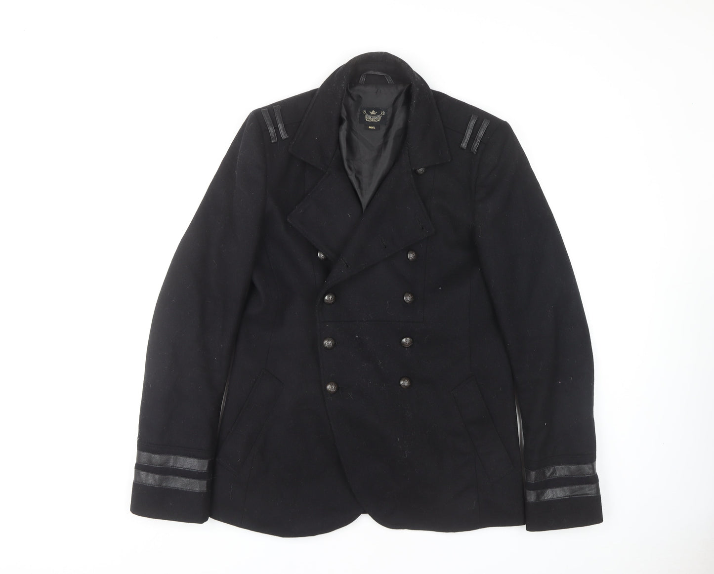 River Island Women’s Black Wool Blend Pea Coat S