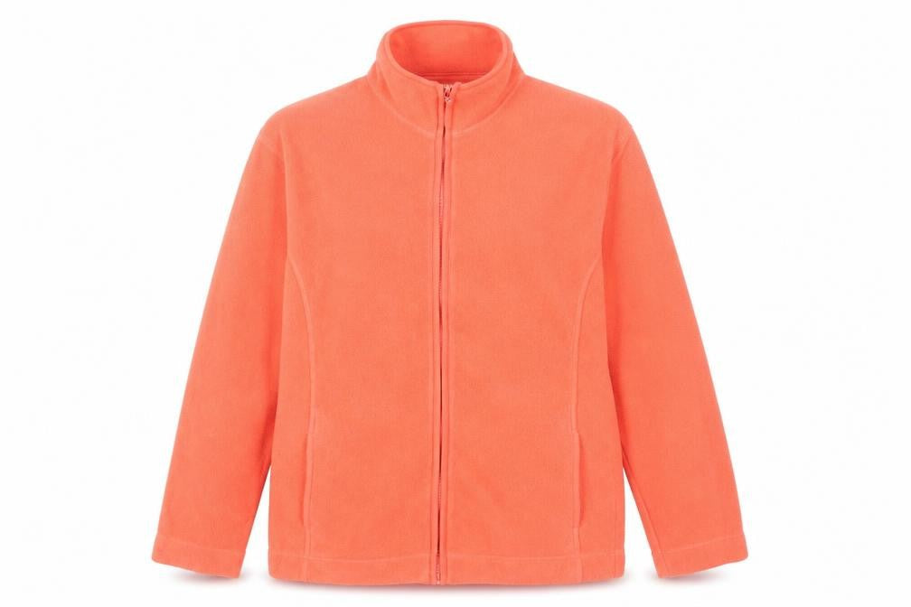 St Bernard Women's Orange Fleece Jacket Size 14