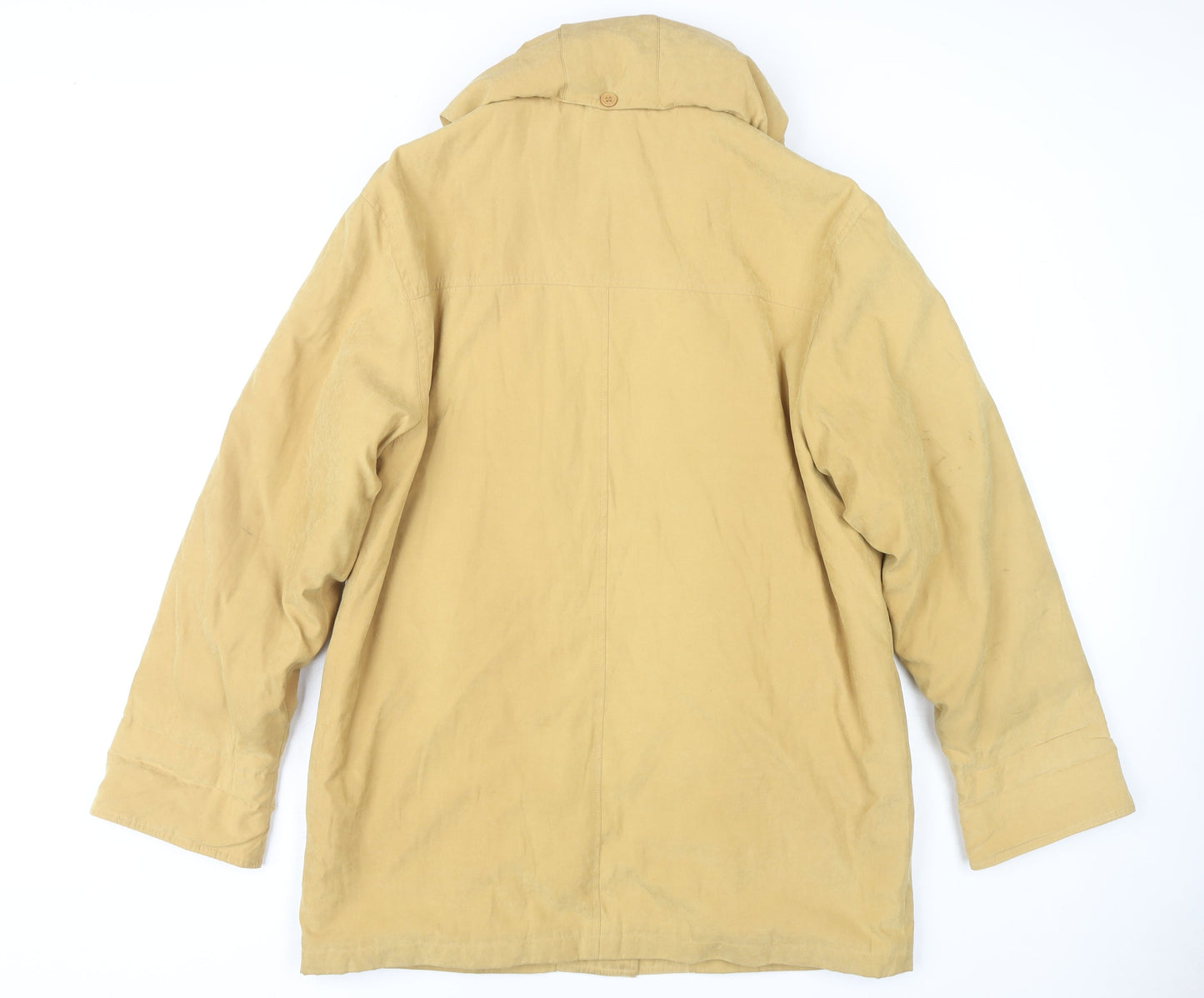 David Barry Women's Beige Hooded Coat Size 16