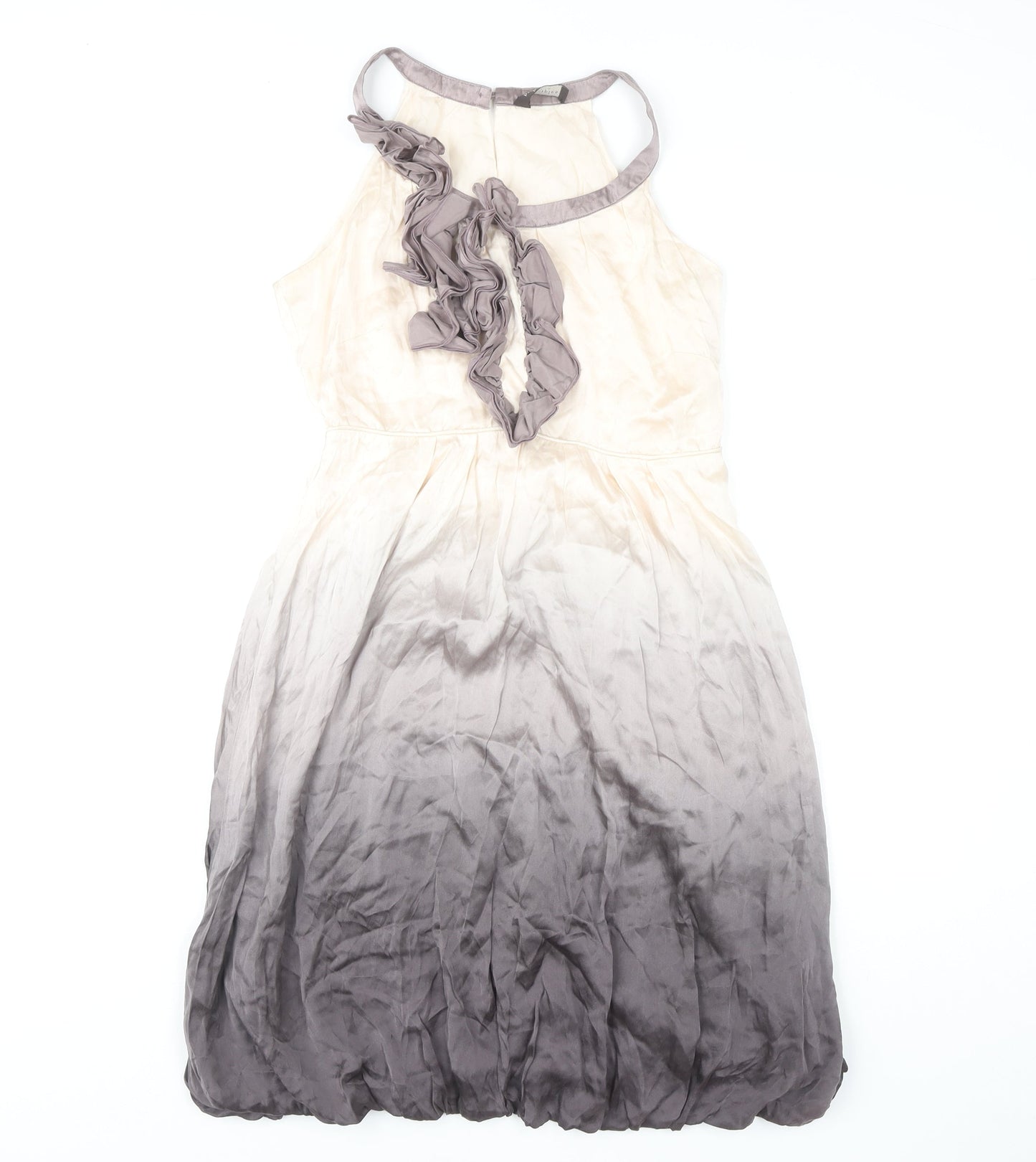 Principles Women's Ivory Grey Silk Dress, Size 10