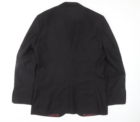Men's &City Black Blazer, Size 42, Classic Formal Wear